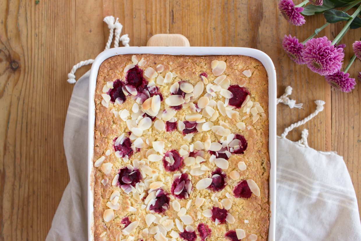 Süßer Hirse-Kokos-Auflauf mit Äpfeln und Himbeeren – sophieschoices