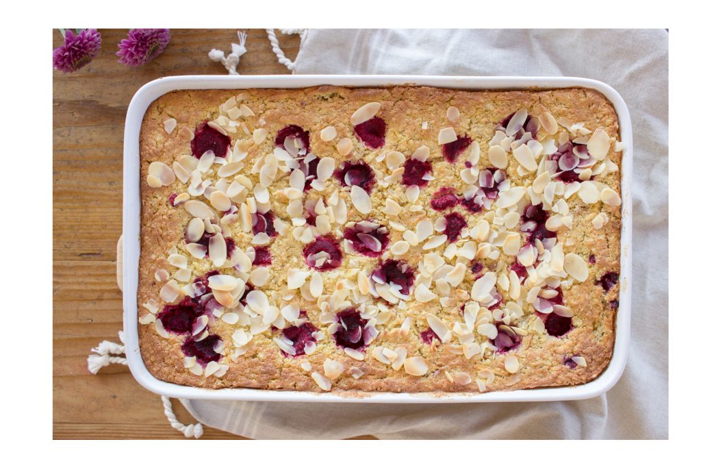 Süßer Hirse-Kokos-Auflauf mit Äpfeln und Himbeeren – sophieschoices